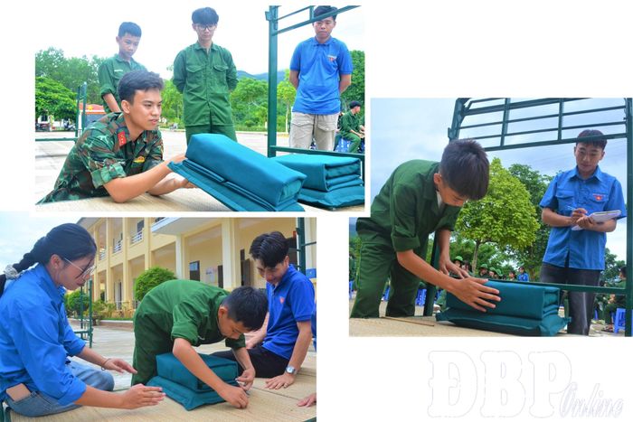 Gấp nội vụ là một trong những chế độ đầu tiên.