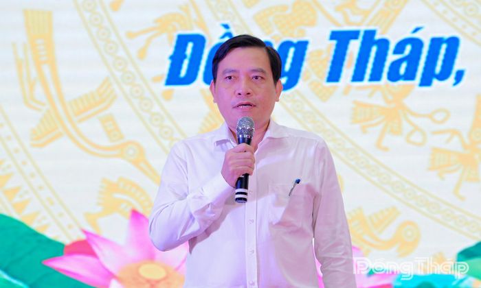 Đồng chí Ngô Huỳnh Quang Thái, Bí thư Đảng ủy, Chủ tịch HĐND Phường Mỹ Tho.