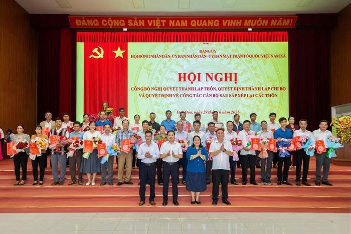 Sau sắp xếp, xã Đắk Đoa còn 13 thôn. Ảnh Thanh Nhật