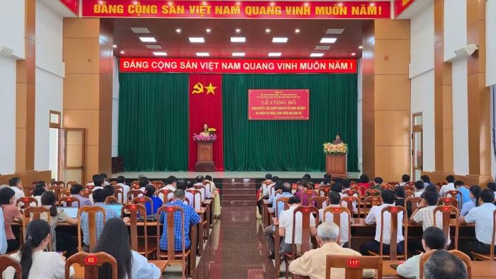 Quang cảnh lễ công bố. Ảnh: Mỹ Duyên