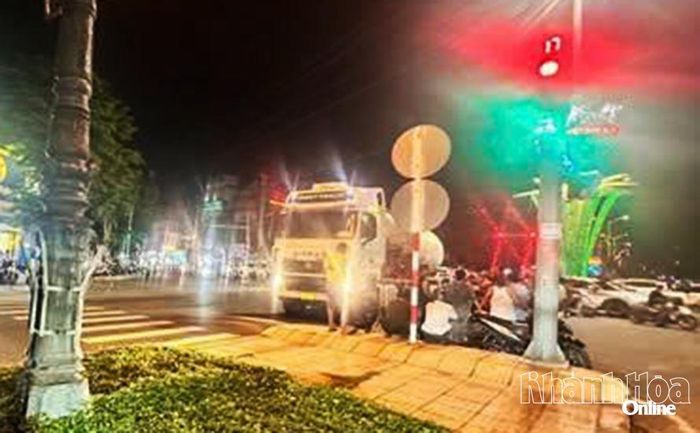 Hiện trường vụ tai nạn.