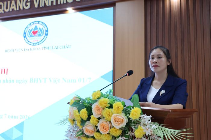 Bác sĩ CKI Nguyễn Thị Hương - Phó Giám đốc Sở Y tế phát biểu tại hội nghị.