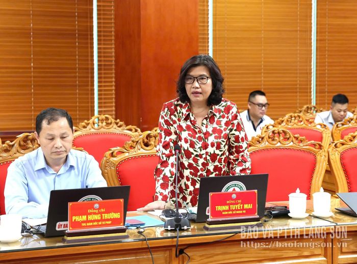Lãnh đạo Sở Ngoại vụ phát biểu ý kiến tại cuộc họp