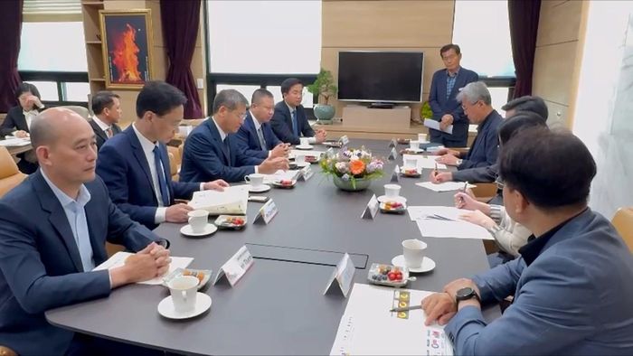 Quang cảnh buổi tiếp.