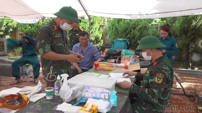Xã Bảo Yên thực hiện các quy trình lấy mẫu xét nghiệm ADN.