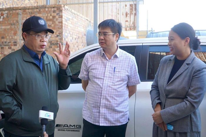 Phó Chủ tịch UBND tỉnh Lâm Đồng Nguyễn Ngọc Phúc kiểm tra tiến độ dự án tại xã Đinh Văn Lâm Hà