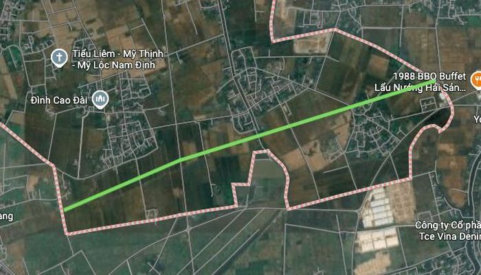 Hình ảnh thực địa trên Google vệ tinh.