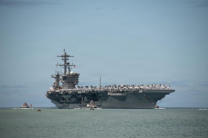 Tàu sân bay USS Theodore Roosevelt. Ảnh: Hải quân Mỹ