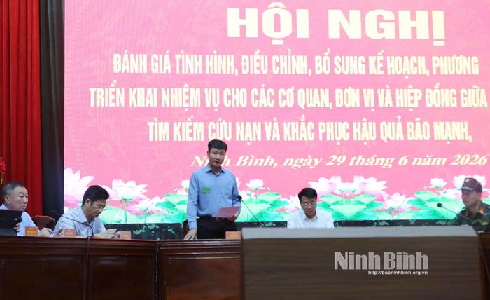 Đồng chí Trần Huy Tuấn, Ủy viên Trung ương Đảng, Bí thư Tỉnh ủy phát biểu chỉ đạo tại Hội nghị vận hành cơ chế.
