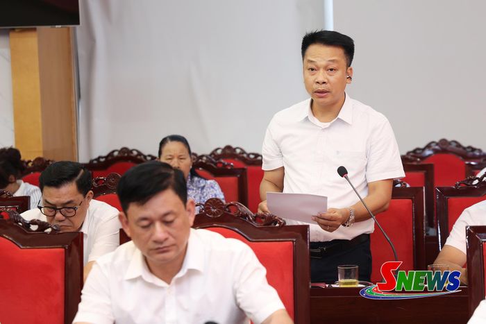 Đại diện Vinatea Mộc Châu phát biểu tại hội nghị.