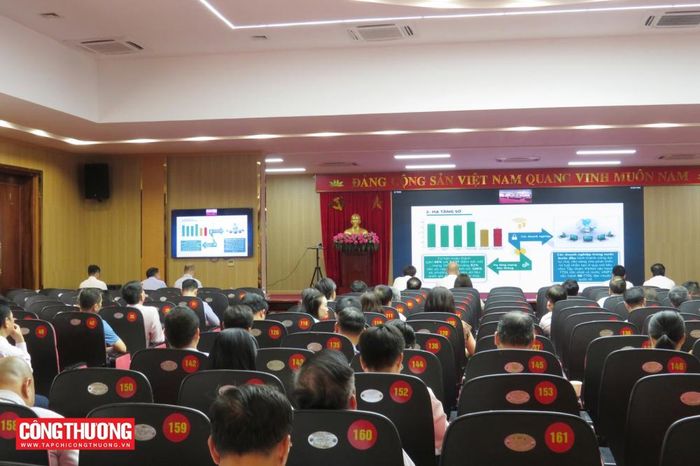 Đảng ủy Bộ Công Thương tham dự Hội nghị tại điểm cầu trụ sở Bộ Công Thương.