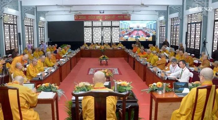 Quang cảnh Hội nghị Ban Thường trực Hội đồng Trị sự mở rộng