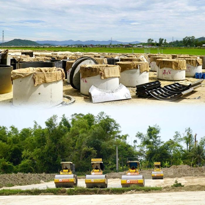 Nhà thầu Tổng công ty Xây dựng Trường Sơn chia nhiều mũi thi công để sớm đưa công trình về đích đúng hạn.