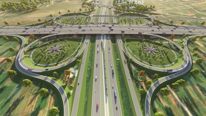 Tuyến Vành đai 5 Vùng Thủ đô Hà Nội được đề xuất đầu tư quy mô 6 làn xe, có đường song hành hai bên, riêng đoạn qua tỉnh Thái Nguyên đầu tư quy mô 4 làn xe (Ảnh minh họa).