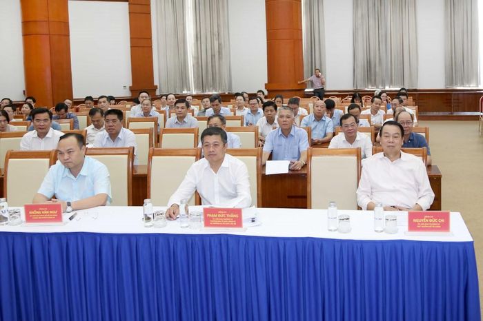 Các đại biểu tham dự tại điểm cầu Bộ Tài chính. Ảnh: Đức Minh