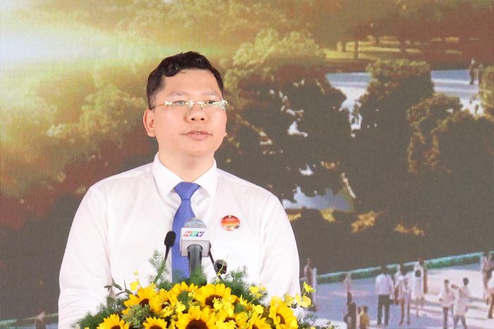 Phó Chủ tịch UBND TP. Hồ Chí Minh Hoàng Nguyên Dinh phát biểu tại buổi lễ. Ảnh: UBND TP. HCM