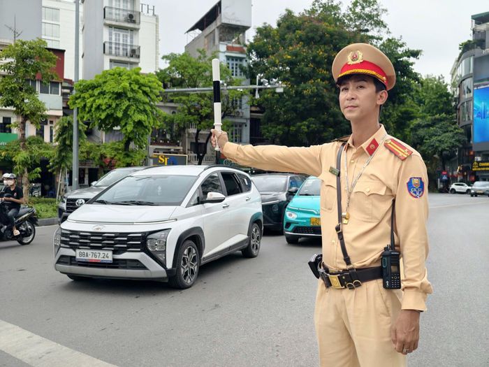 Một nút giao thông có lắp đặt hệ thống Camera AI