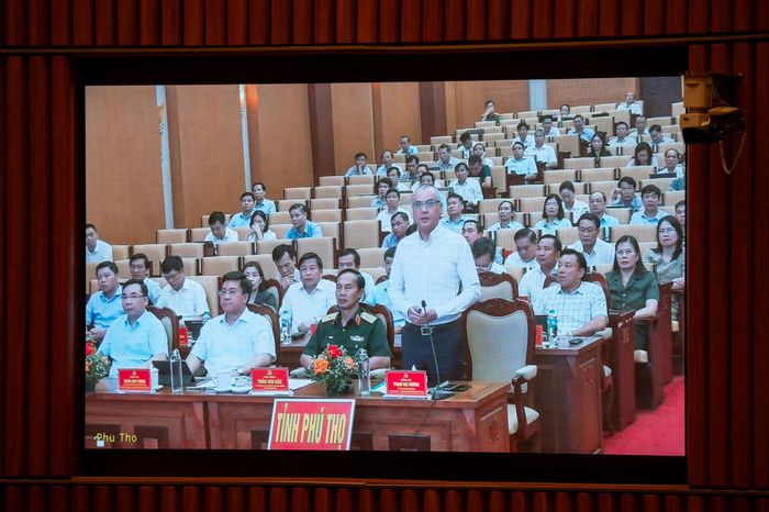 Bí thư Tỉnh ủy Phú Thọ Phạm Đại Dương phát biểu