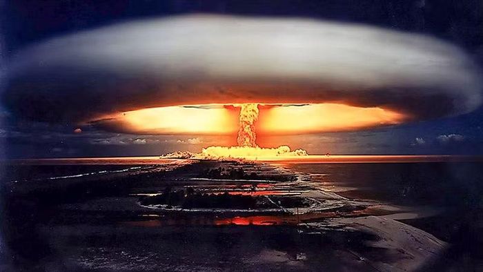 Một vụ thử hạt nhân tại đảo san hô Mururoa ở Nam Thái Bình Dương năm 1970. Ảnh: CTBTO/SCIENCE