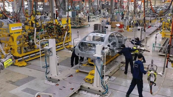 Sản xuất tại doanh nghiệp có vốn đầu tư nước ngoài.