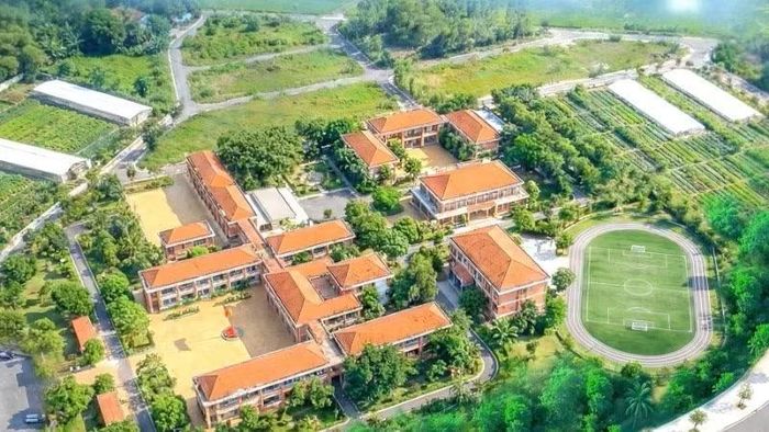 Phối cảnh mô hình Trường nội trú tiểu học và trung học cơ sở Kim Ngân tỉnh Quảng Trị