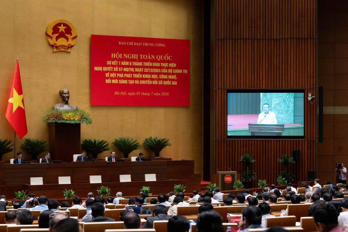 Đại biểu phát biểu tại hội nghị.
