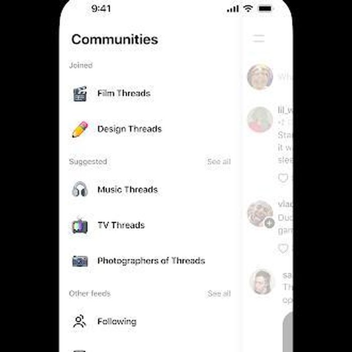 Tính năng Comunities trên Threads. Ảnh: Threads