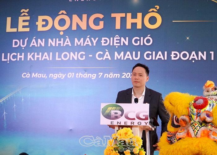 Ông Tan Bo Quan (Andy), Tổng Giám đốc Công ty Cổ phần BCG Energy cam kết đảm bảo tiến độ dự án.