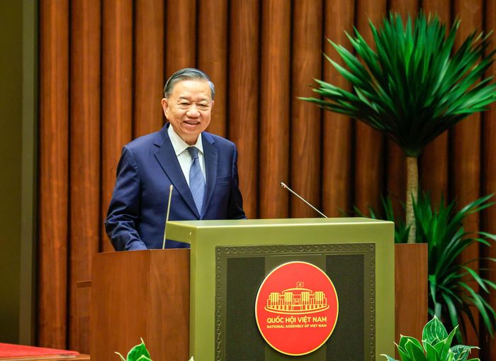 Tổng Bí thư, Chủ tịch nước Tô Lâm - Trưởng Ban Chỉ đạo Trung ương về phát triển khoa học, công nghệ, đổi mới sáng tạo và chuyển đổi số quốc gia - dự và phát biểu chỉ đạo Hội nghị. Ảnh: Như Ý