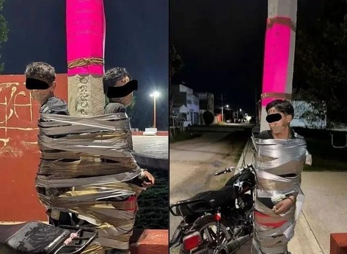 Được gọi là "Batman" vì tự bắt trộm, trói vào cột đèn và bêu tên giữa phố, người đàn ông nhận cái kết khiến ai cũng bất ngờ. Ảnh: Khaosod