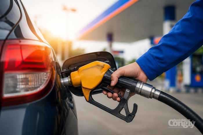 Tối 30/6, liên Bộ Công Thương - Tài chính thông báo điều chỉnh giá bán lẻ các mặt hàng xăng dầu, thời gian áp dụng từ 0h ngày 1/7/2026. Ảnh: AI tạo