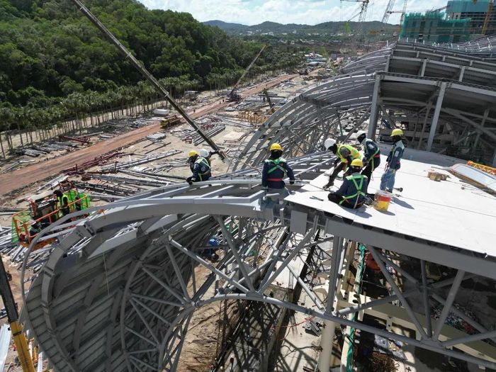 Các công trình đang tăng tốc thi công hướng tới các mốc hoàn thành quan trọng 