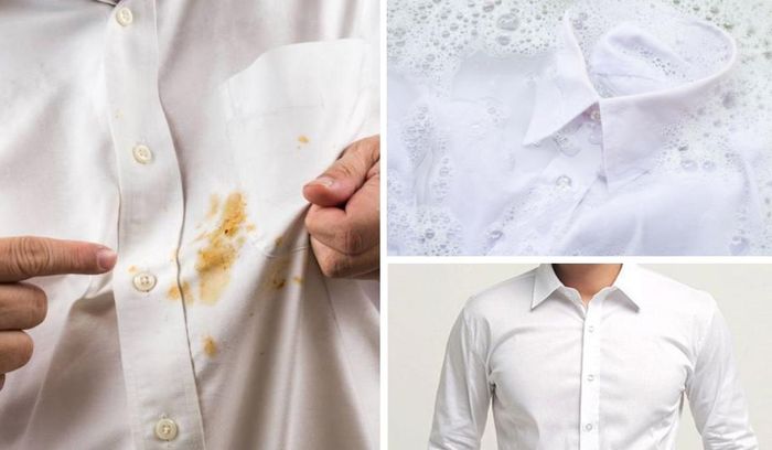 Các loại áo sơ mi trắng, áo thun trắng là những trang phục dễ bị ố vàng nhất. (Ảnh minh họa)