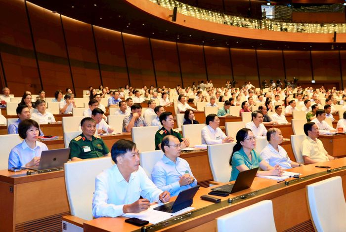 Các đại biểu dự hội nghị tại điểm cầu Trung ương. Ảnh: Quang Thái