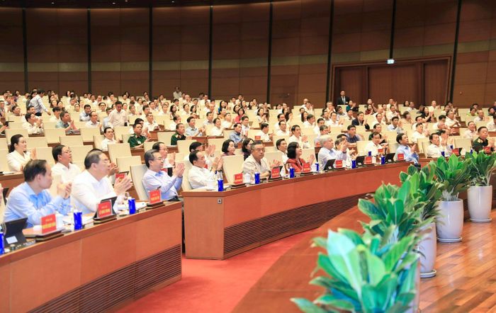 Các đại biểu dự hội nghị tại điểm cầu Trung ương. Ảnh: Quang Thái