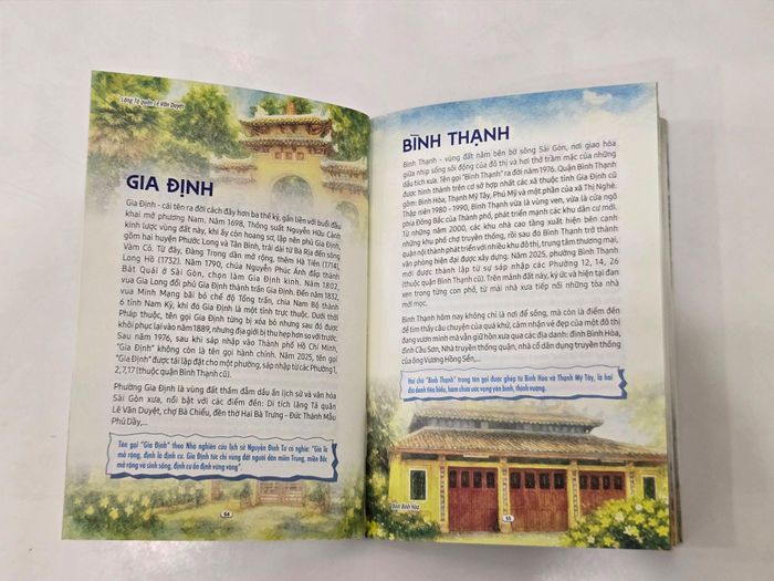 Một trang nội dung trong cuốn sách "Tên xưa gọi nhớ" - Ảnh: Q.M