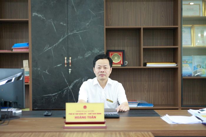 Chủ tịch UBND xã Đại Xuyên Hoàng Tuân. Ảnh: Hồng Nhung