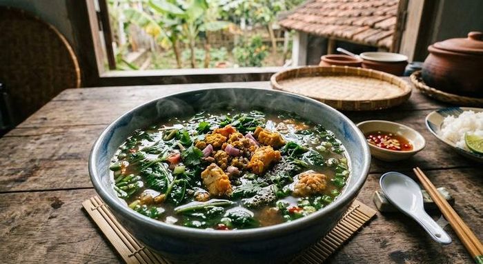 Canh rau đay nấu cua đồng giúp giải nhiệt ngày nắng nóng.
