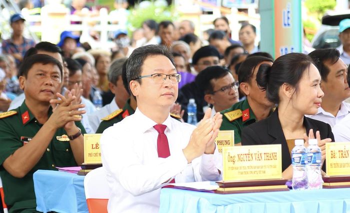 Ông Nguyễn Văn Thanh - Ủy viên Đoàn Chủ tịch, Trưởng ban Dân tộc và Tôn giáo Ủy ban Trung ương MTTQ Việt Nam dự Đại lễ. Ảnh: Thanh Tiến