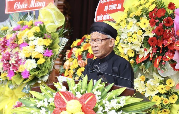 Ông Nguyễn Tấn Đạt phát biểu khai mạc Đại lễ. Ảnh: Thanh Tiến