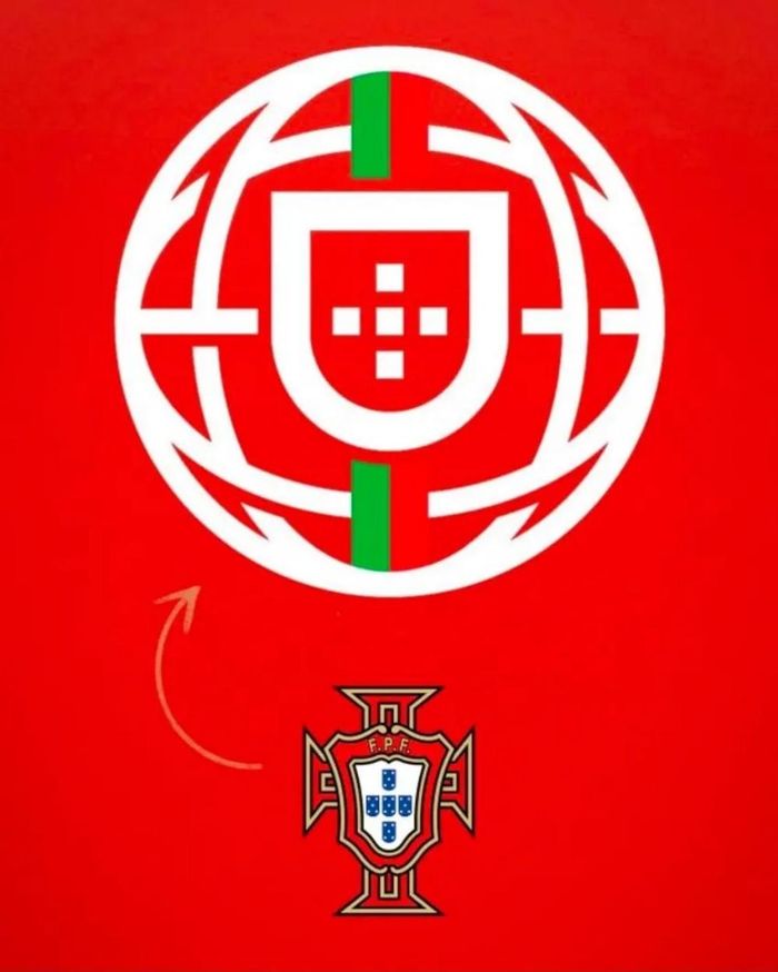 Hình ảnh "logo mới" làm người hâm mộ Bồ Đào Nha xôn xao nhiều ngày qua.