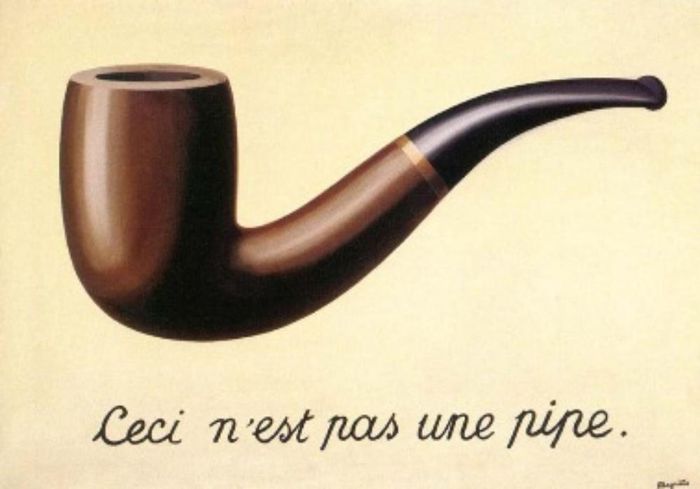  Tác phẩm The Treachery of Images của họa sĩ Rene Magritte. Ảnh: Wikipedia. 