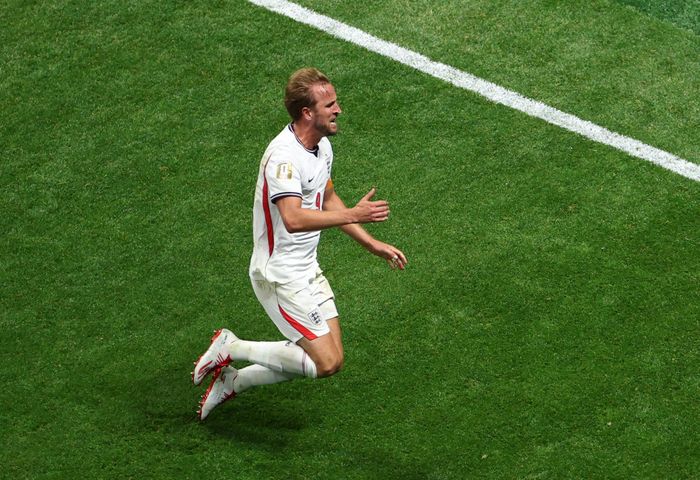 Harry Kane lập cú đúp giúp tuyển Anh vượt qua CHDC Congo 2-1 ở vòng 32 đội World Cup 2026. Ảnh: Nathan Ray Seebeck/Reuters.