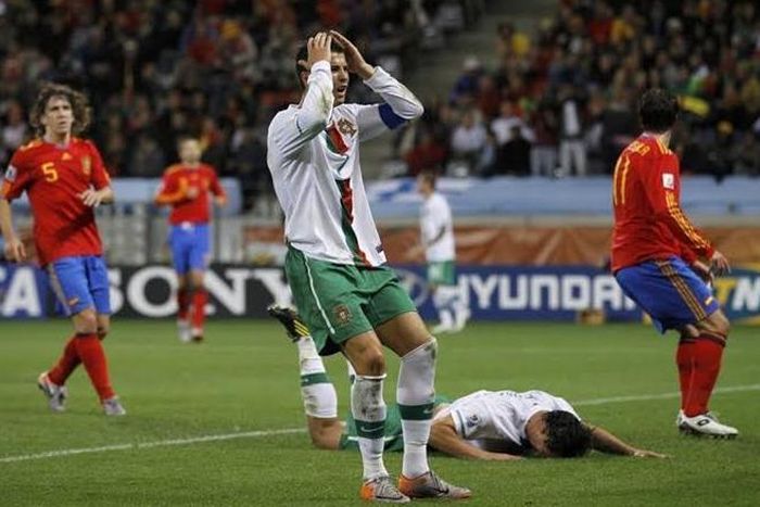  Ronaldo không thể tạo ra khác biệt trước Tây Ban Nha năm 2010. 