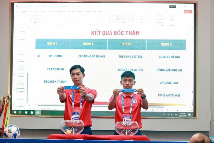 Bốc thăm các bảng đấu