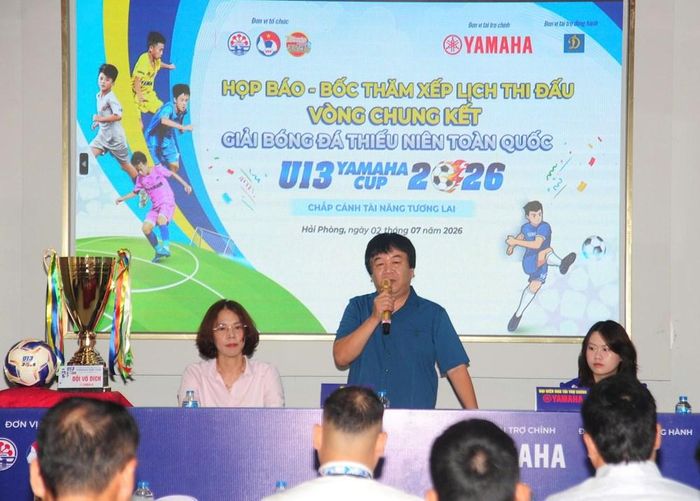 Buổi họp báo, bốc thăm chia bảng giải đấu diễn ra vào sáng ngày 2.7
