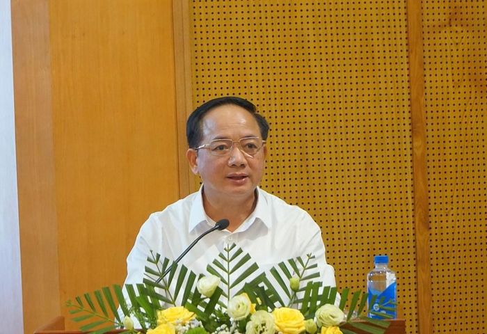 Ủy viên Bộ Chính trị, Bí thư Trung ương Đảng, Trưởng Ban Tuyên giáo và Dân vận Trung ương Trịnh Văn Quyết phát biểu chỉ đạo Hội nghị