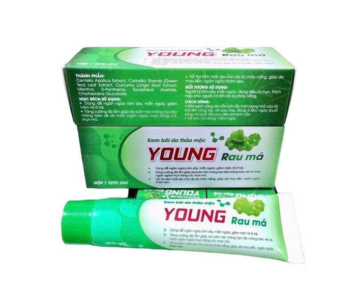 Kem bôi da thảo mộc Young Rau Má bị Bộ Y tế yêu cầu thu hồi trên toàn quốc.