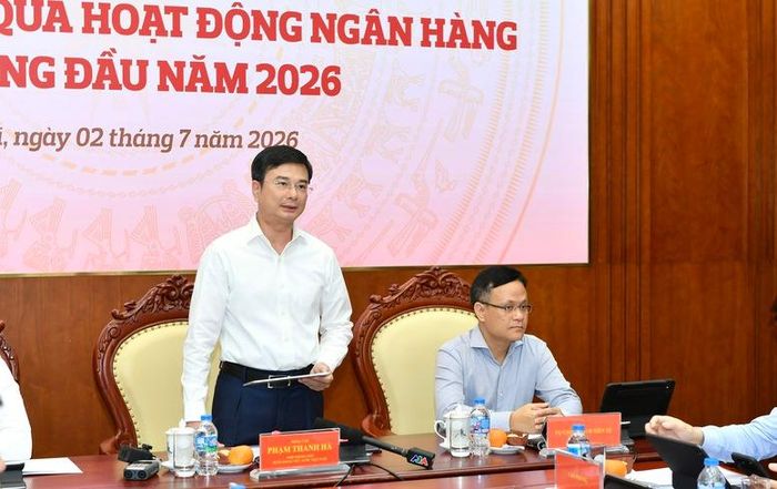 Phó Thống đốc Phạm Thanh Hà chia sẻ thông tin tại họp báo - Ảnh: VGP