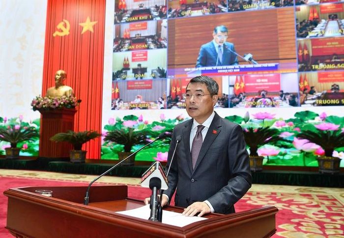 Thủ tướng Chính phủ Lê Minh Hưng phát biểu chỉ đạo Hội nghị - Ảnh: VGP/Nhật Bắc